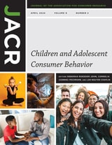cover of Journal of the Association for Consumer Research, volume 9 number 2 (April 2024)
