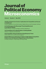 cover of Journal of Political Economy Microeconomics, volume 2 number 2 (May 2024)