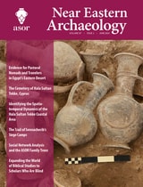 cover of Near Eastern Archaeology, volume 87 number 2 (June 2024)
