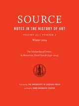 cover of Source: Notes in the History of Art, volume 43 number 2 (Winter 2024)