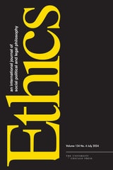 cover of Ethics, volume 134 number 4 (July 2024)