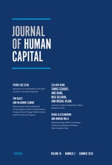cover of Journal of Human Capital, volume 18 number 2 (Summer 2024)