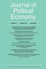 cover of Journal of Political Economy, volume 132 number 6 (June 2024)