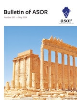cover of Bulletin of the American Society of Overseas Research, volume 391 number 1 (May 2024)