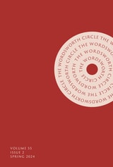 cover of The Wordsworth Circle, volume 55 number 2 (Spring 2024)
