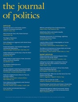 cover of The Journal of Politics, volume 86 number 3 (July 2024)
