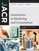 cover of Journal of the Association for Consumer Research, volume 9 number 3 (July 2024)