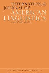 cover of International Journal of American Linguistics, volume 90 number 3 (July 2024)