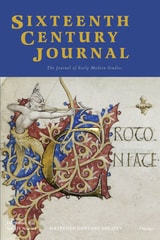 cover of The Sixteenth Century Journal, volume 54 number 3-4 (Fall 2023)