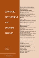 cover of Economic Development and Cultural Change, volume 72 number 4 (July 2024)