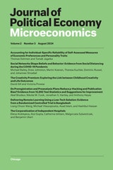 cover of Journal of Political Economy Microeconomics, volume 2 number 3 (August 2024)