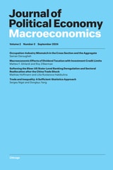 cover of Journal of Political Economy Macroeconomics, volume 2 number 3 (September 2024)