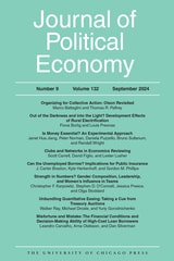 cover of Journal of Political Economy, volume 132 number 9 (September 2024)