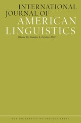 cover of International Journal of American Linguistics, volume 90 number 4 (October 2024)