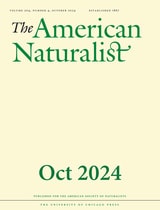 cover of The American Naturalist, volume 204 number 4 (October 2024)