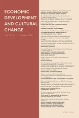 cover of Economic Development and Cultural Change, volume 73 number 1 (October 2024)