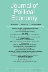 cover of Journal of Political Economy, volume 132 number 11 (November 2024)