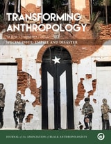 cover of Transforming Anthropology, volume 32 number 2 (October 2024)