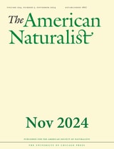 cover of The American Naturalist, volume 204 number 5 (November 2024)