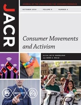 cover of Journal of the Association for Consumer Research, volume 9 number 4 (October 2024)