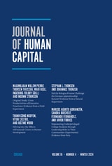 cover of Journal of Human Capital, volume 18 number 4 (Winter 2024)