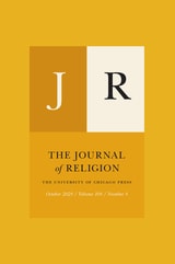 cover of The Journal of Religion, volume 104 number 4 (October 2024)