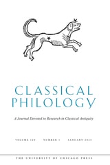 cover of Classical Philology, volume 120 number 1 (January 2025)
