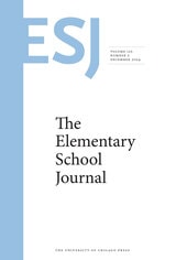 cover of The Elementary School Journal, volume 125 number 2 (December 2024)
