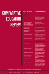 cover of Comparative Education Review, volume 68 number 4 (November 2024)