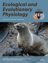 cover of Ecological and Evolutionary Physiology, volume 97 number 6 (November/December 2024)