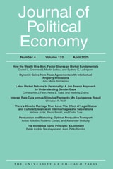 cover of Journal of Political Economy, volume 133 number 4 (April 2025)