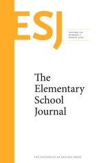 cover of The Elementary School Journal, volume 125 number 3 (March 2025)