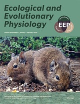 cover of Ecological and Evolutionary Physiology, volume 98 number 1 (January/February 2025)
