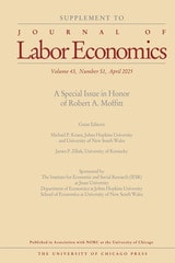 cover of Journal of Labor Economics, volume 43 number S1 (April 2025)