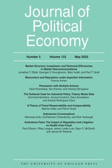 cover of Journal of Political Economy, volume 133 number 5 (May 2025)