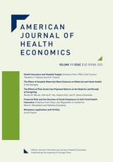 cover of American Journal of Health Economics, volume 11 number 2 (Spring 2025)