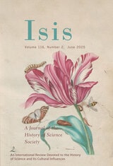 cover of Isis, volume 116 number 2 (June 2025)