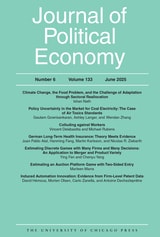 cover of Journal of Political Economy, volume 133 number 6 (June 2025)