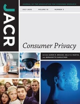 cover of Journal of the Association for Consumer Research, volume 10 number 3 (July 2025)