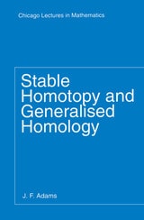 cover of Stable Homotopy and Generalised Homology