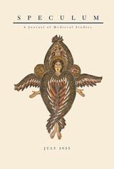 cover of Speculum, volume 100 number 3 (July 2025)
