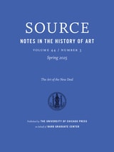 cover of Source: Notes in the History of Art, volume 44 number 3 (Spring 2025)