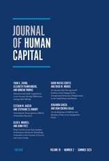 cover of Journal of Human Capital, volume 19 number 2 (Summer 2025)