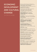cover of Economic Development and Cultural Change, volume 73 number 4 (July 2025)
