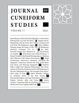 cover of Journal of Cuneiform Studies, volume 77 number 1 (2025)