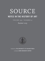 cover of Source: Notes in the History of Art, volume 44 number 4 (Summer 2025)