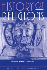cover of History of Religions, volume 65 number 1 (August 2025)