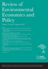 cover of Review of Environmental Economics and Policy, volume 19 number 2 (Summer 2025)