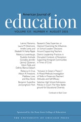 cover of American Journal of Education, volume 131 number 4 (August 2025)