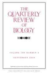 cover of The Quarterly Review of Biology, volume 100 number 3 (September 2025)